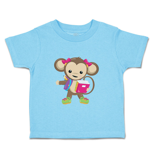 Toddler Clothes Monkey Pink Book Safari Toddler Shirt Baby Clothes Cotton