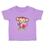 Toddler Clothes Monkey Pink Book Safari Toddler Shirt Baby Clothes Cotton