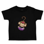 Toddler Clothes Monkey Hangs Reads Book Girl Safari Toddler Shirt Cotton