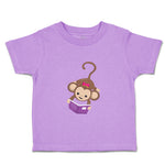 Toddler Clothes Monkey Hangs Reads Book Girl Safari Toddler Shirt Cotton