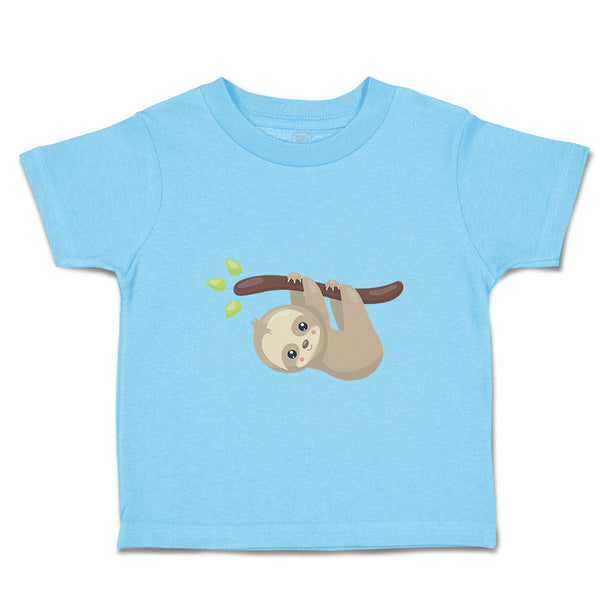 Toddler Clothes Sloth Hangs Tree Safari Toddler Shirt Baby Clothes Cotton