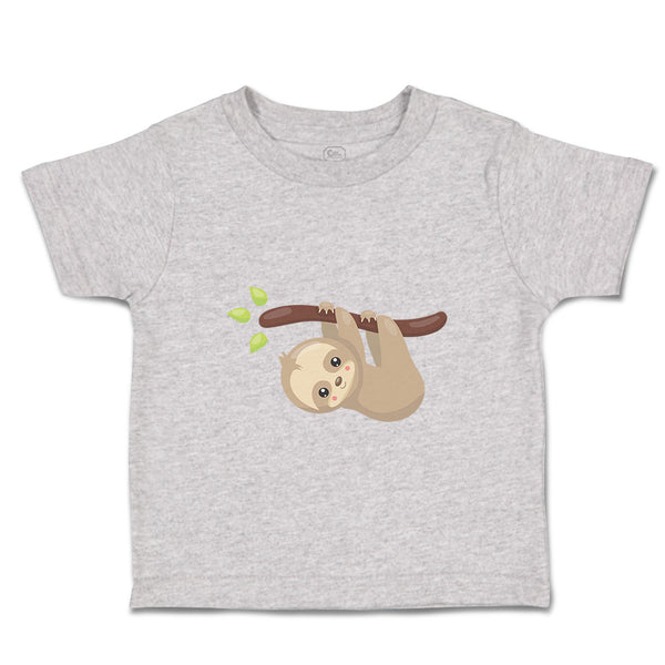 Toddler Clothes Sloth Hangs Tree Safari Toddler Shirt Baby Clothes Cotton