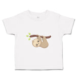 Toddler Clothes Sloth Hangs Tree Safari Toddler Shirt Baby Clothes Cotton