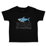 Toddler Clothes Warning I'M Teething! Shark Humour Marine Fish Toddler Shirt