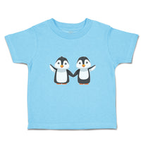 Toddler Clothes Little Twin Penguins Sibling Flightless Bird Toddler Shirt