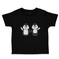 Toddler Clothes Little Twin Penguins Sibling Flightless Bird Toddler Shirt