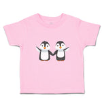 Toddler Clothes Little Twin Penguins Sibling Flightless Bird Toddler Shirt