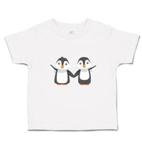 Toddler Clothes Little Twin Penguins Sibling Flightless Bird Toddler Shirt