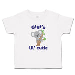 Toddler Clothes Gigi's Lil' Cutie Koala Bear on Wood Branch with Green Leaves
