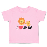 Toddler Clothes I Love My Tio Cute Funny Lions Sitting Toddler Shirt Cotton