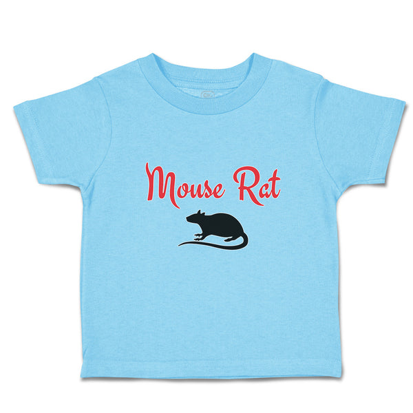 Toddler Clothes Black Silhouette Mouse Rat Sitting Tail, Paws Ears Toddler Shirt