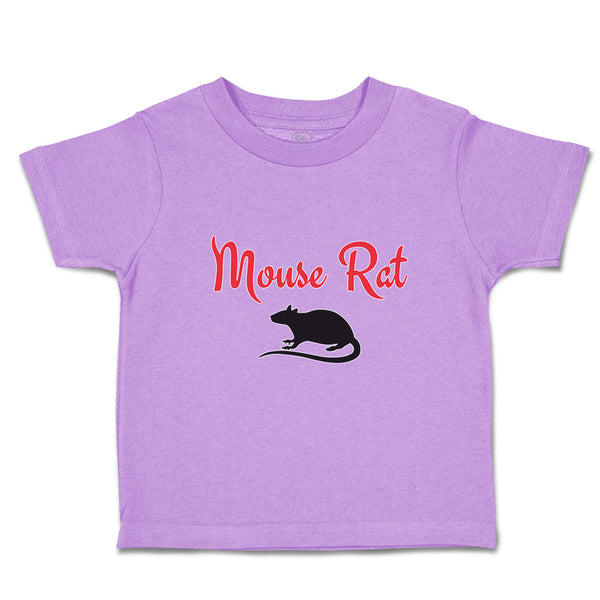 Toddler Clothes Black Silhouette Mouse Rat Sitting Tail, Paws Ears Toddler Shirt