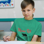 The Black Silhouette Mouse Rat Sitting with A Tail, Paws and Ears