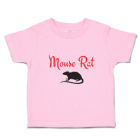 Toddler Clothes Black Silhouette Mouse Rat Sitting Tail, Paws Ears Toddler Shirt