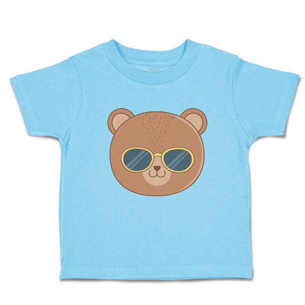 Toddler Clothes Cute Bear Wearing Sunglass Toy Teddy Bear Face Toddler Shirt