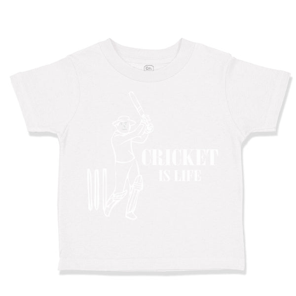 Toddler Clothes Cricket Is Life Sport Toddler Shirt Baby Clothes Cotton