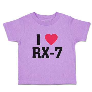 Toddler Clothes I Love Rx-7 with Heart Symbol Toddler Shirt Baby Clothes Cotton