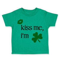 Toddler Clothes Kiss Me I'M Green Shamrock Green Kiss St Patrick's Day Cotton