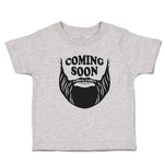 Cute Toddler Clothes Coming Soon Hair and Beard, Hipster Character Toddler Shirt