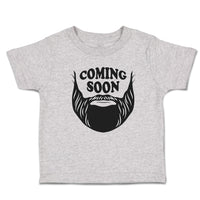 Cute Toddler Clothes Coming Soon Hair and Beard, Hipster Character Toddler Shirt