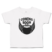 Cute Toddler Clothes Coming Soon Hair and Beard, Hipster Character Toddler Shirt