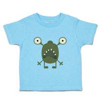 Toddler Clothes Monster Open Mouth Cartoon Character Toddler Shirt Cotton