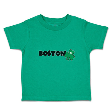 Toddler Clothes Grunge Clover Boston Shamrock Leaf St. Patricks Day Symbol