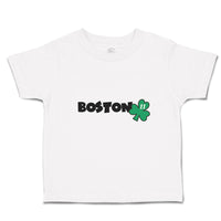 Toddler Girl Clothes Grunge Clover Boston Shamrock Leaf St. Patricks Day Symbol