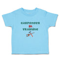 Cute Toddler Clothes Carpenterer in Training with Tools Toddler Shirt Cotton