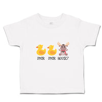 Toddler Clothes Duck Duck Moose Bird and Animal Toddler Shirt Cotton