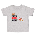 Cute Toddler Clothes Eat Sleep Drum Repeat Musical Toddler Shirt Cotton