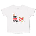 Cute Toddler Clothes Eat Sleep Drum Repeat Musical Toddler Shirt Cotton