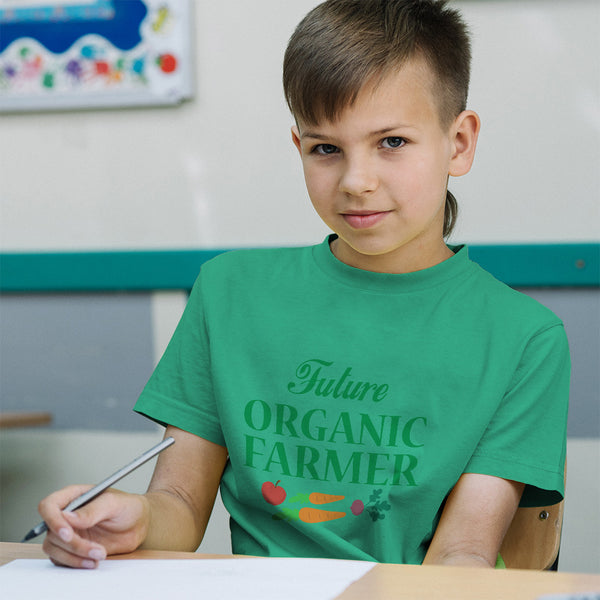 Future Organic Farmer Harvests and Sell Vegetables