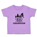 Toddler Clothes Hide & Seek Champion An Silhouette Bigfoot and Trees Cotton