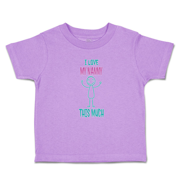 Toddler Clothes I Love My Nanny This Much Toddler Shirt Baby Clothes Cotton