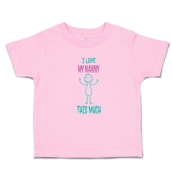 Toddler Clothes I Love My Nanny This Much Toddler Shirt Baby Clothes Cotton