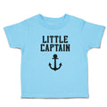 Cute Toddler Clothes Little Captain Silhouette Ship Anchor Toddler Shirt Cotton