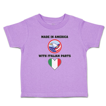 Toddler Clothes America Italian Parts National Flag Bald Eagle Usa Toddler Shirt