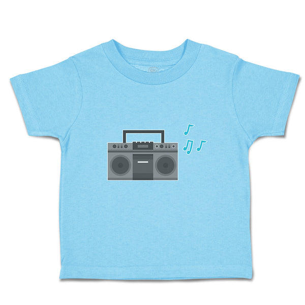 Toddler Clothes Tape Recorder Vintage Muical Clef Toddler Shirt Cotton