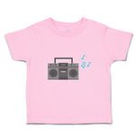 Toddler Clothes Tape Recorder Vintage Muical Clef Toddler Shirt Cotton