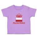 Toddler Girl Clothes Polish Americal Flag with Prince Crown Central Europe