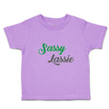 Toddler Clothes Sassy Lassie Typography Letter Toddler Shirt Baby Clothes Cotton