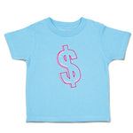 Toddler Clothes Pink Dollar Symbol of Money Toddler Shirt Baby Clothes Cotton