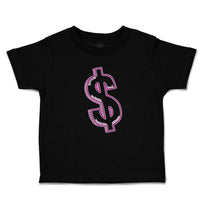 Toddler Clothes Pink Dollar Symbol of Money Toddler Shirt Baby Clothes Cotton