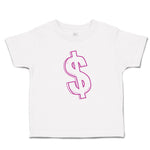 Toddler Clothes Pink Dollar Symbol of Money Toddler Shirt Baby Clothes Cotton