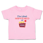 Toddler Girl Clothes I'M What Happened in Vegas with Direction Arrow Cotton