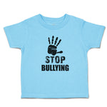 Toddler Clothes Stop Bullying Sign Social Problems Humanity Handprint Cotton