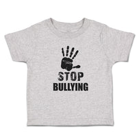 Stop Bullying Sign and Social Problems of Humanity with Handprint