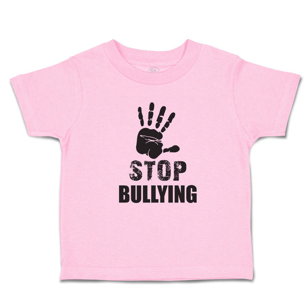 Toddler Clothes Stop Bullying Sign Social Problems Humanity Handprint Cotton