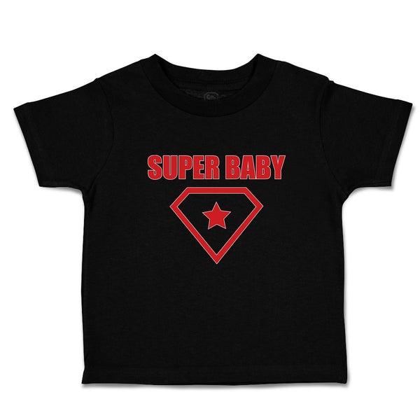 Toddler Clothes Super Baby Hero Shield with Diamond Shape Along with Star Inside